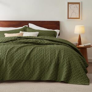 Quilts Queen Size - Lightweight Bedspreads Queen Size with Basket Weave